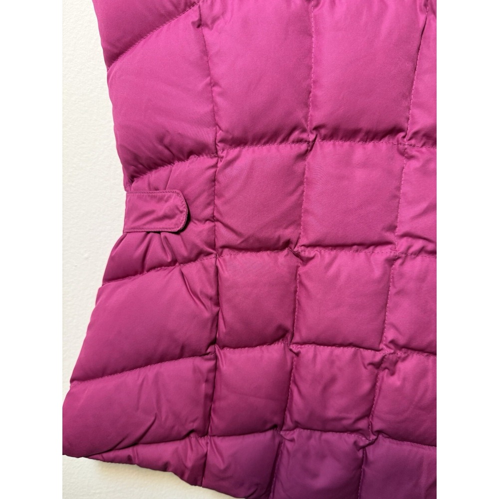 Eddie Bauer Goose Down Vest Womens Small Pink Premium EB650 Quilted Zip & Snap - Picture 9 of 9